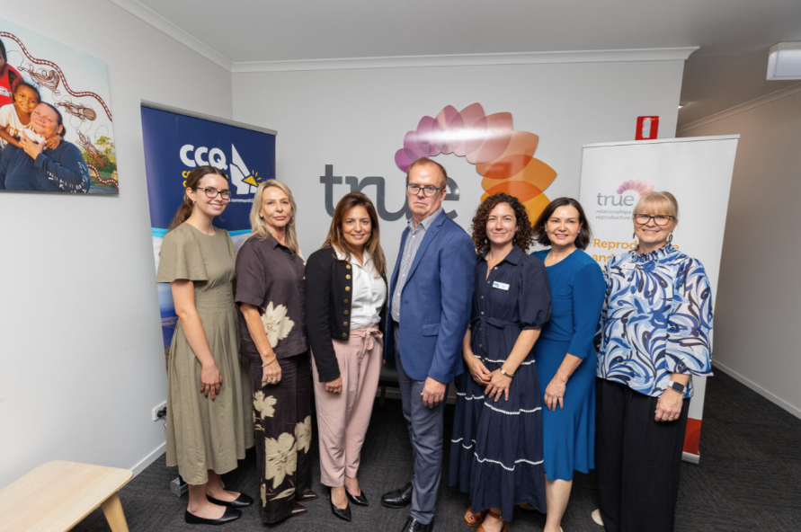 Representatives from True, Evoca Women’s Health, and Country to Coast Queensland at the opening of the Rockhampton EPPM