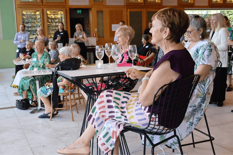 Crowd watching speaker